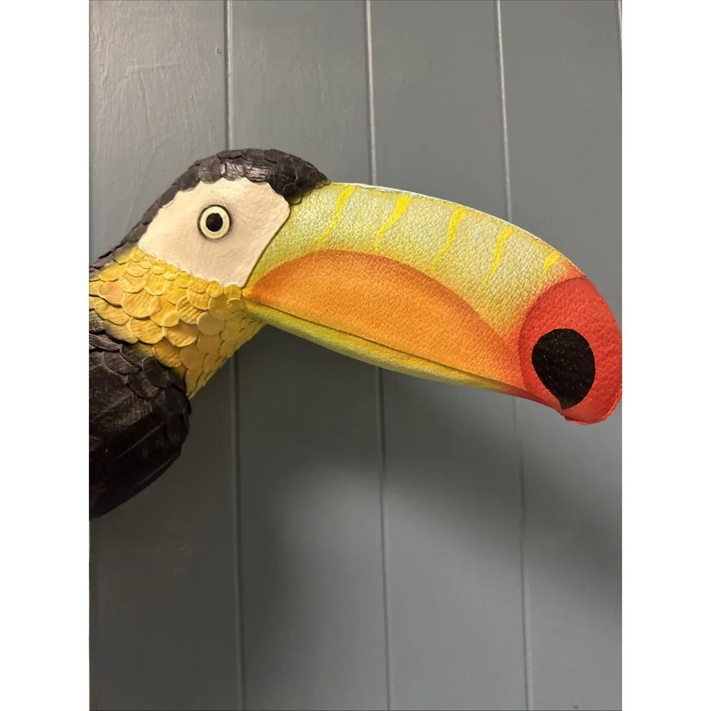 4 Large Hanging Parrot Patio Garden Statues Yard Wildlife Birds Restaurant Decor